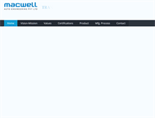Tablet Screenshot of macwell.in