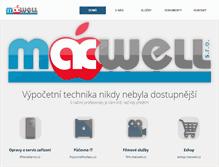 Tablet Screenshot of macwell.cz